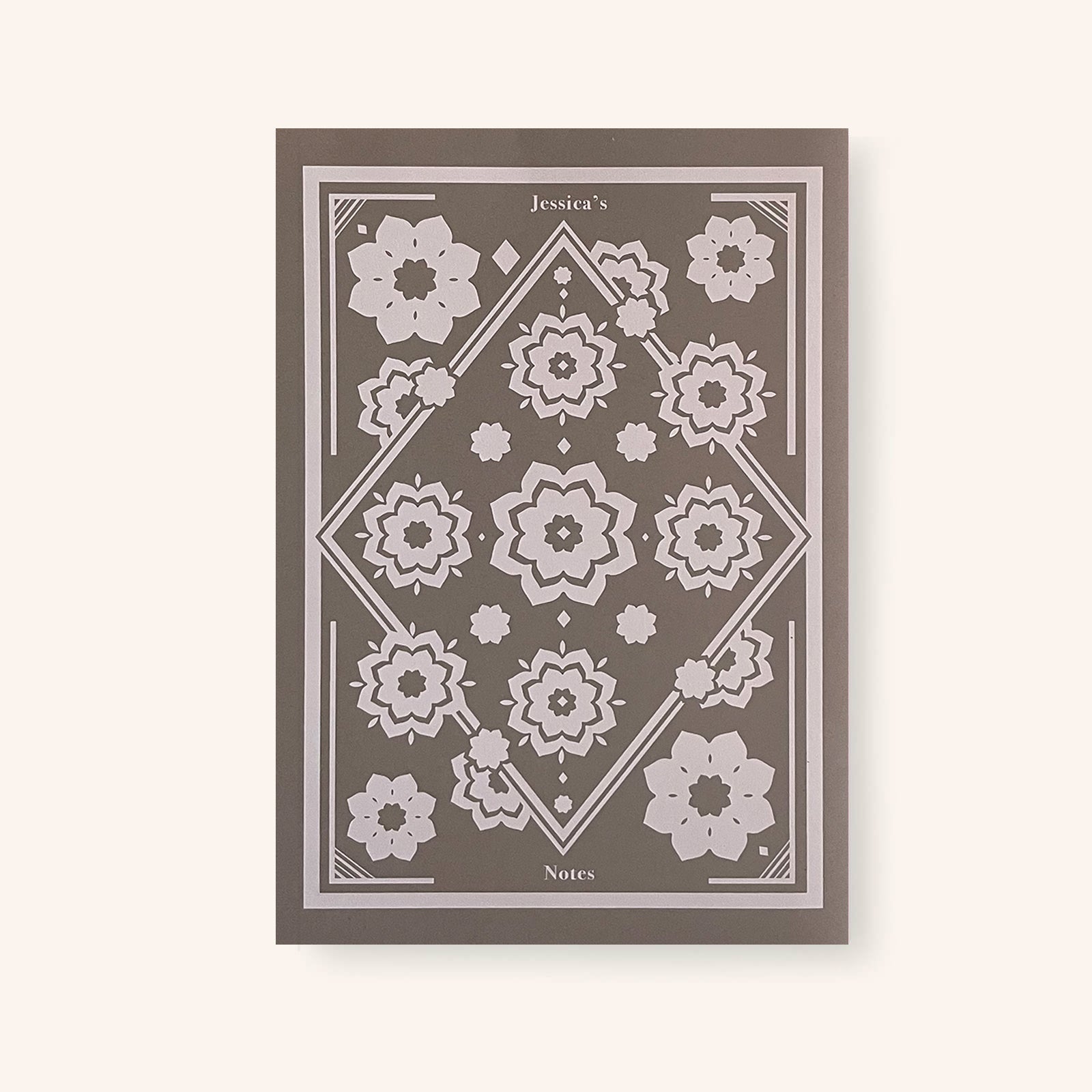 Personalised Notebook Floral Pattern A5 Perfect Bound - & So They Made