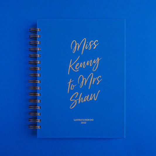 Hen Do Book Miss To Mrs Memory Book - & So They Made