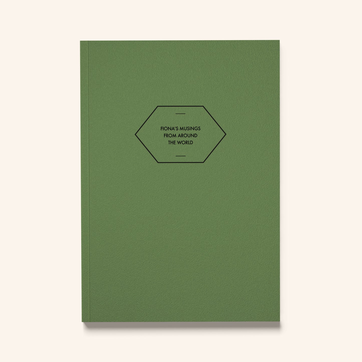 Personalised Notebook Hexagon A5 Perfect Bound - & So They Made